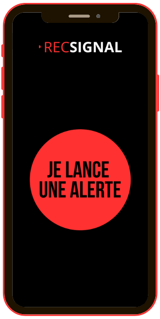 Écran de l'app RecSignal
